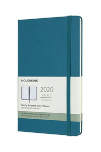 Plánovací zápisník Moleskine 2020 tvrdý zelený L