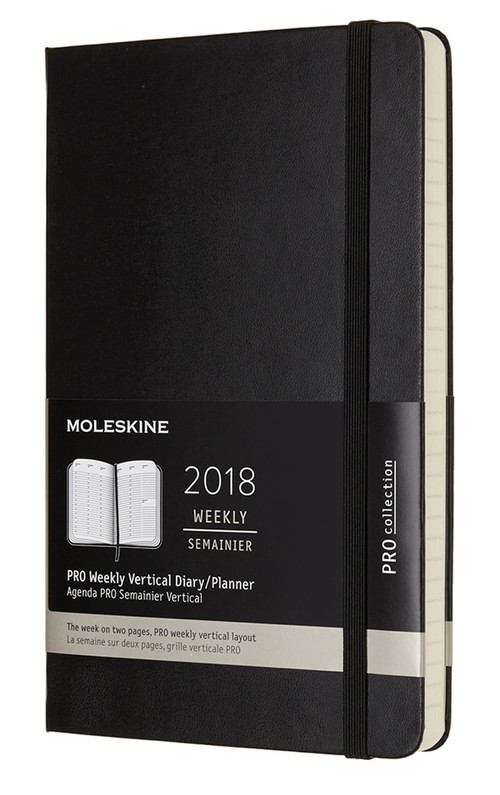 Vertikální diář 2018 tvrdý L