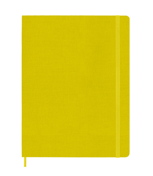 Zápisník Moleskine tvrdý linkovaný žlutý XL