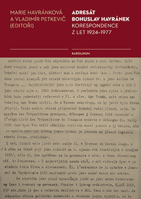 Adresát Bohuslav Havránek