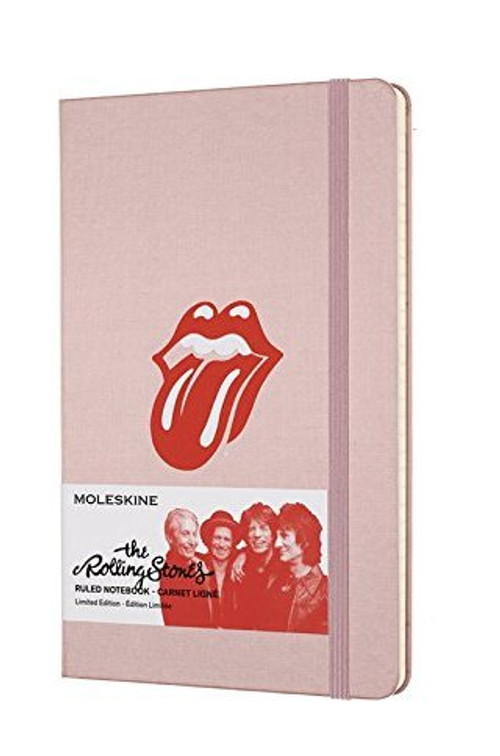 Rolling Stones zápisník linkovaný L Pink