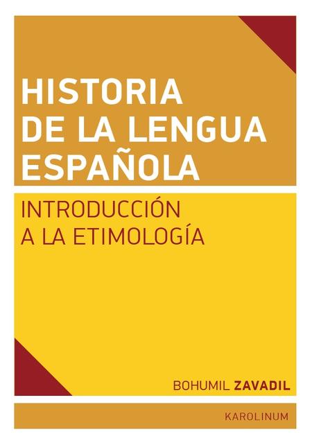 Historia de la lengua espaňola