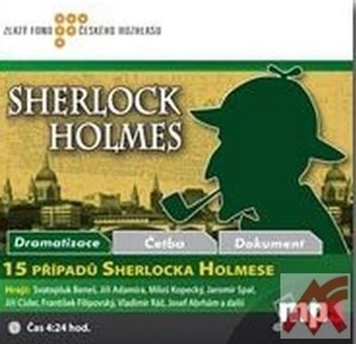 15 případů Sherlocka Holmese - CD MP3 (audiokniha)