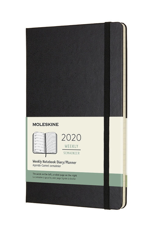 Plánovací zápisník Moleskine 2020 tvrdý černý L