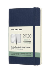 Plánovací zápisník Moleskine 2020 měkký modrý S