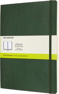 Zápisník Moleskine měkký čistý zelený XL