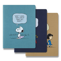 Zošit Moleskine Peanuts XL, linajkované, 3 ks, limitovaná edícia