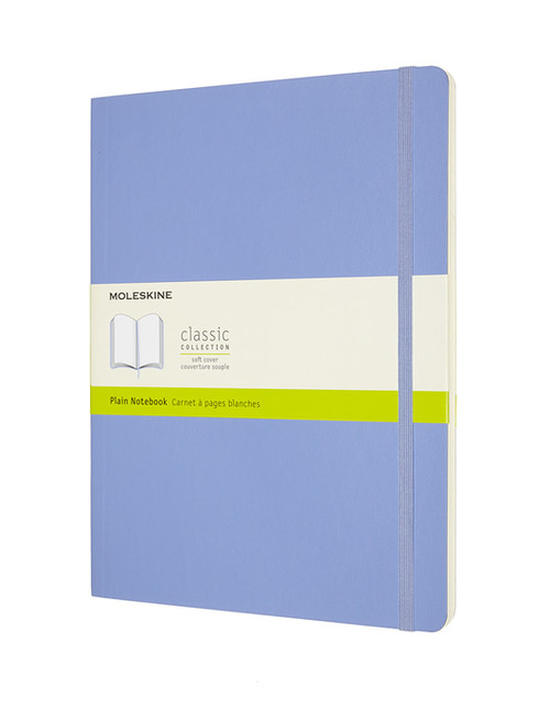 Zápisník Moleskine měkký čistý světle modrý XL