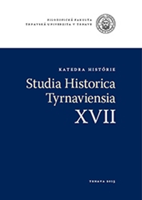 Studia Historica Tyrnaviensia XVII