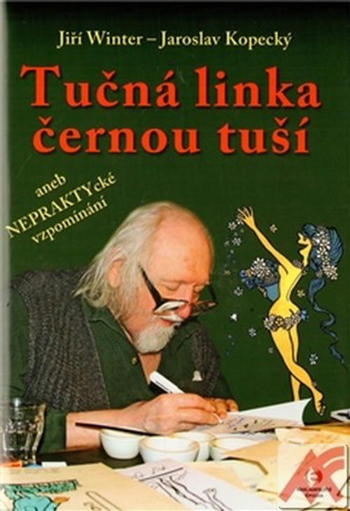 Tučná linka černou tuší