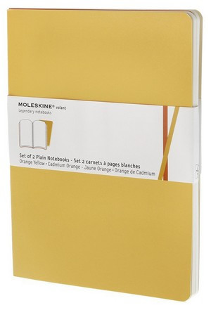 Volant zápisníky 2 ks, čistý, žlutooranžový XL