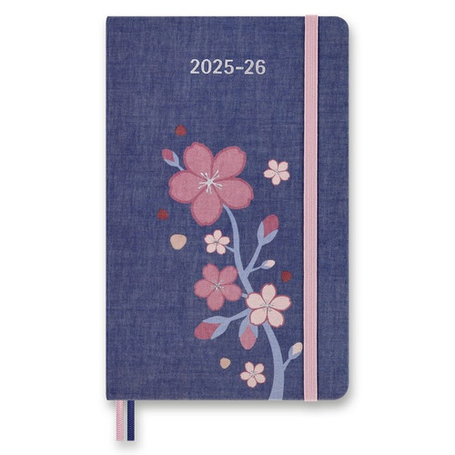 18-mesačný diár Moleskine 2025-26 Sakura L, týždenný