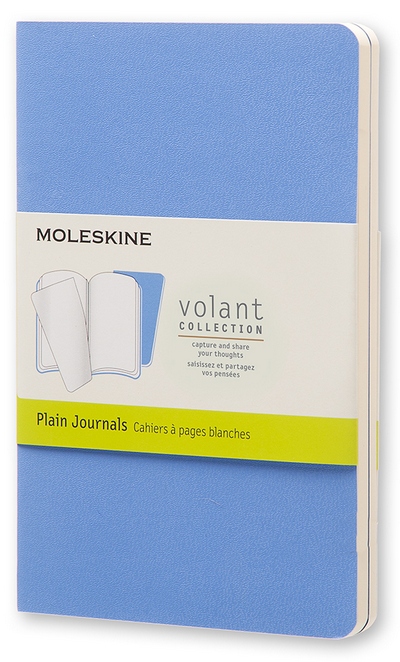 Volant zápisníky 2 ks čisté světle modré S