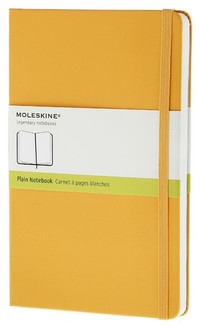 Zápisník, čistý, žlutooranžový L
