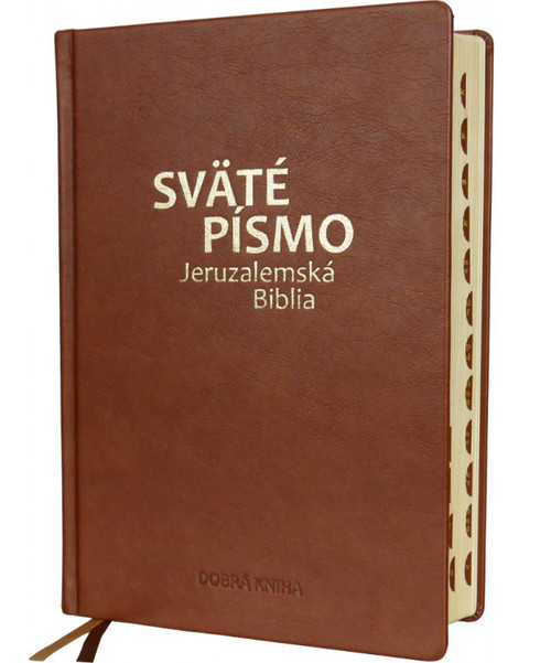 Sväté písmo - Jeruzalemská Biblia (veľký formát) hnedá obálka so zlatorezom