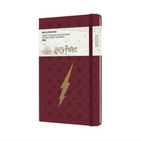 Harry Potter plánovací zápisník Moleskine 2022 červený L