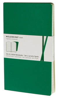 Volant zápisníky 2 ks, linkovaný, smaragdový XS