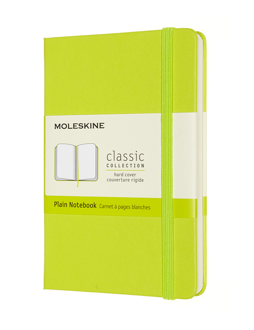 Zápisník Moleskine tvrdý čistý žlutozelený S