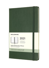 Plánovací zápisník Moleskine 2021 tvrdý zelený L