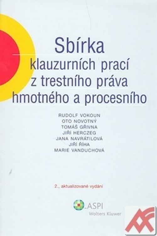 Sbírka klauzurních prací z trestního práva hmotného a procesního