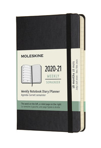 Plánovací zápisník Moleskine 2020-2021 tvrdý černý S