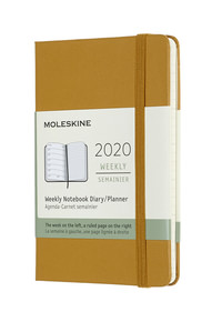 Plánovací zápisník Moleskine 2020 tvrdý světle hnědý S