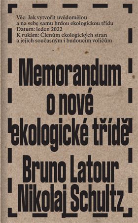 Memorandum o nové ekologické třídě
