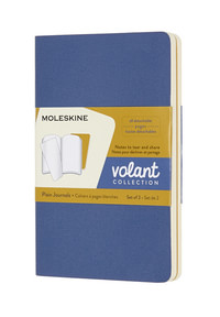 Volant zápisníky Moleskine 2 ks čistý modrý a žlutý S