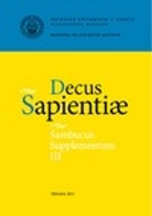 Sambucus Supplementum III. Decus Sapientiae