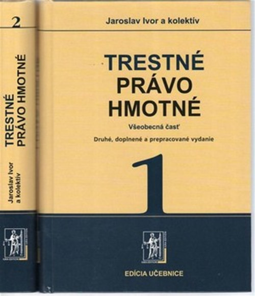 Trestné právo hmotné. 1. a 2. zväzok