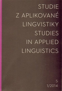 Studie z aplikované lingvistiky 1/2014
