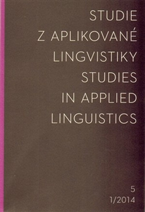 Studie z aplikované lingvistiky 1/2014