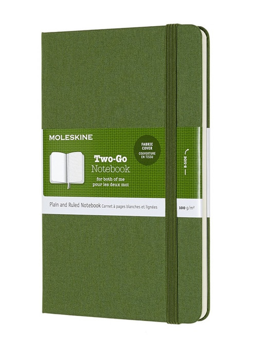 Two-go zápisník Moleskine zelený M