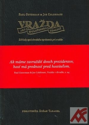 Kniha Vražda ako spoločenská udalosť