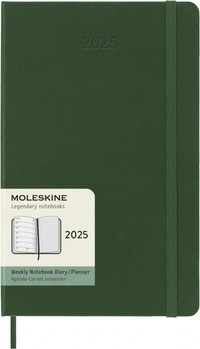 Plánovací zápisník Moleskine 2025 tvrdý zelený L