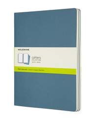 Sešity Moleskine 3 ks čisté modré XL