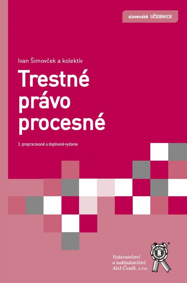 Kniha Trestné právo procesné