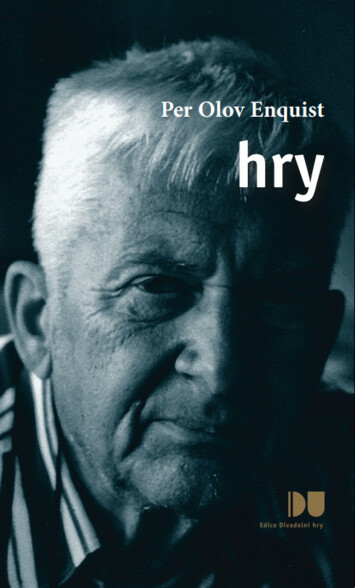 Hry (Enquist) - české vydanie