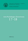 Kniha Acta Psychologica Tyrnaviensia 17-18