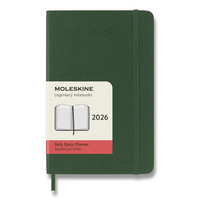 Diár Moleskine 2026 - mäkké dosky, S, denný, tmavo zelený