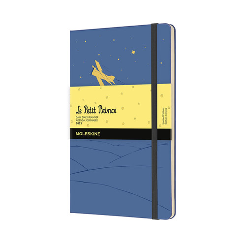 Malý princ denní diář Moleskine 2022 modrý L