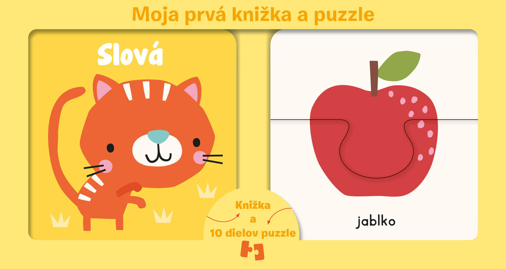 Moja prvá knižka a puzzle - Slová