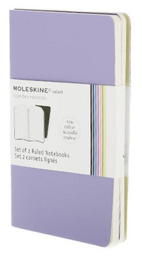 Volant zápisníky 2 ks, linkovaný, fialový S
