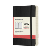 Diář Moleskine 2022 denní měkký černý S