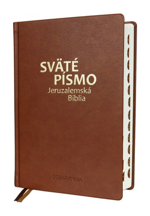 Sväté písmo - Jeruzalemská Biblia (veľký formát) hnedá obálka