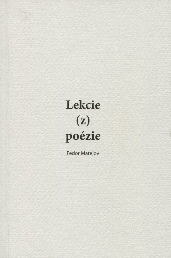 Lekcie (z) poézie