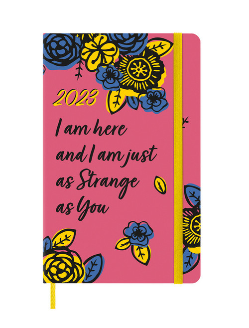 Frida Kahlo plánovací zápisník Moleskine 2023 růžový L