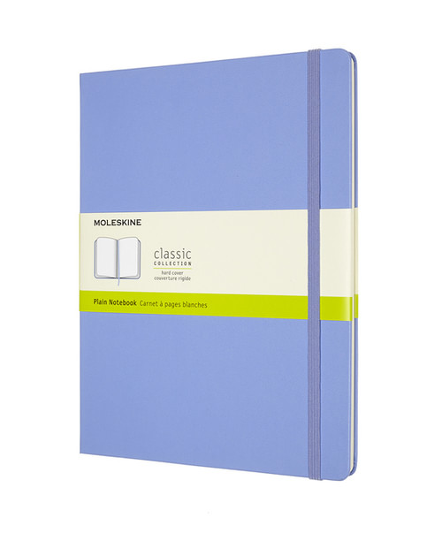 Zápisník Moleskine tvrdý čistý světle modrý XL