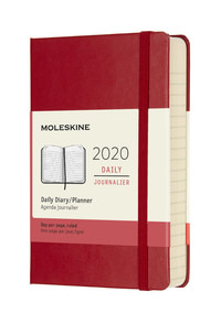 Diář Moleskine 2020 denní tvrdý červený S