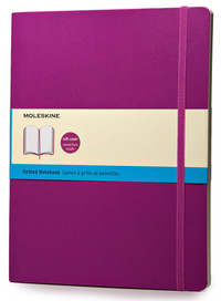 Zápisník měkký tečkovaný, růžový XL